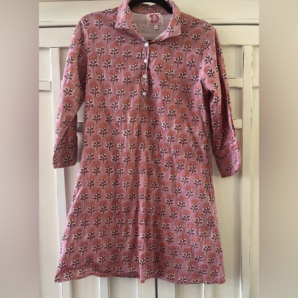 Victoria Dunn Pink Floral Mini Dress
